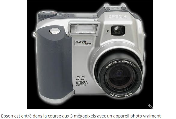 Appareil photo numérique Epson