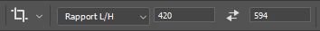 Recadrage, ratio longueur largeur